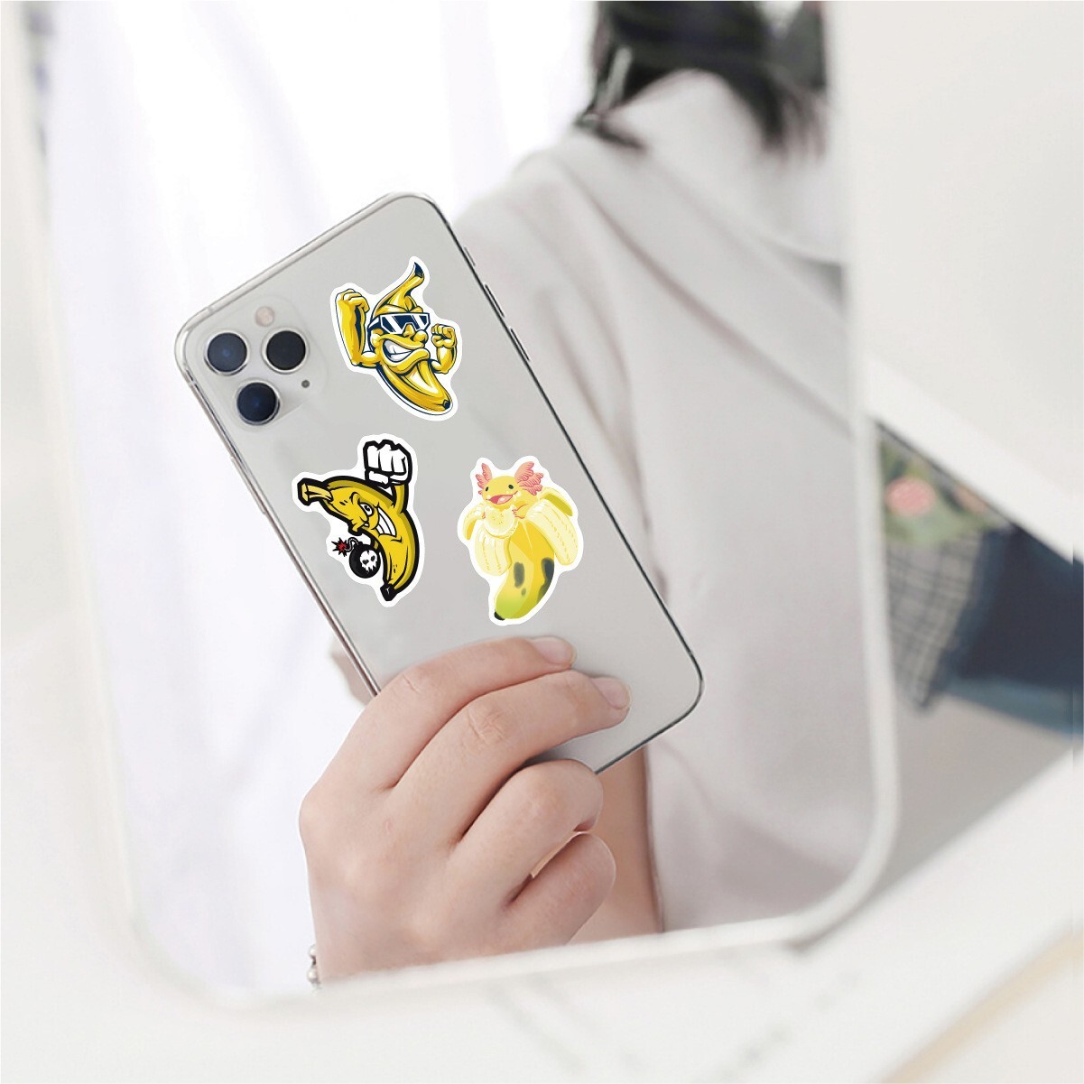 120Pcs Banana Sticker for Kids Adults Teens Girls Scrapbooking Water Bottles