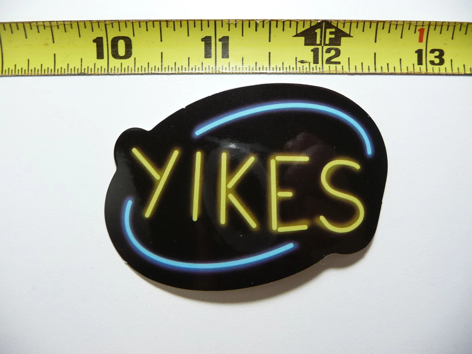 NEON SMALL STICKER DECAL YIKES EMOTION LAPTOP FUNNY DECORATION FUNNY