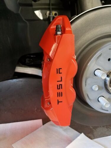 Tesla decals for brake callipers 23 pieces set vinyl hi-temp premium stickers