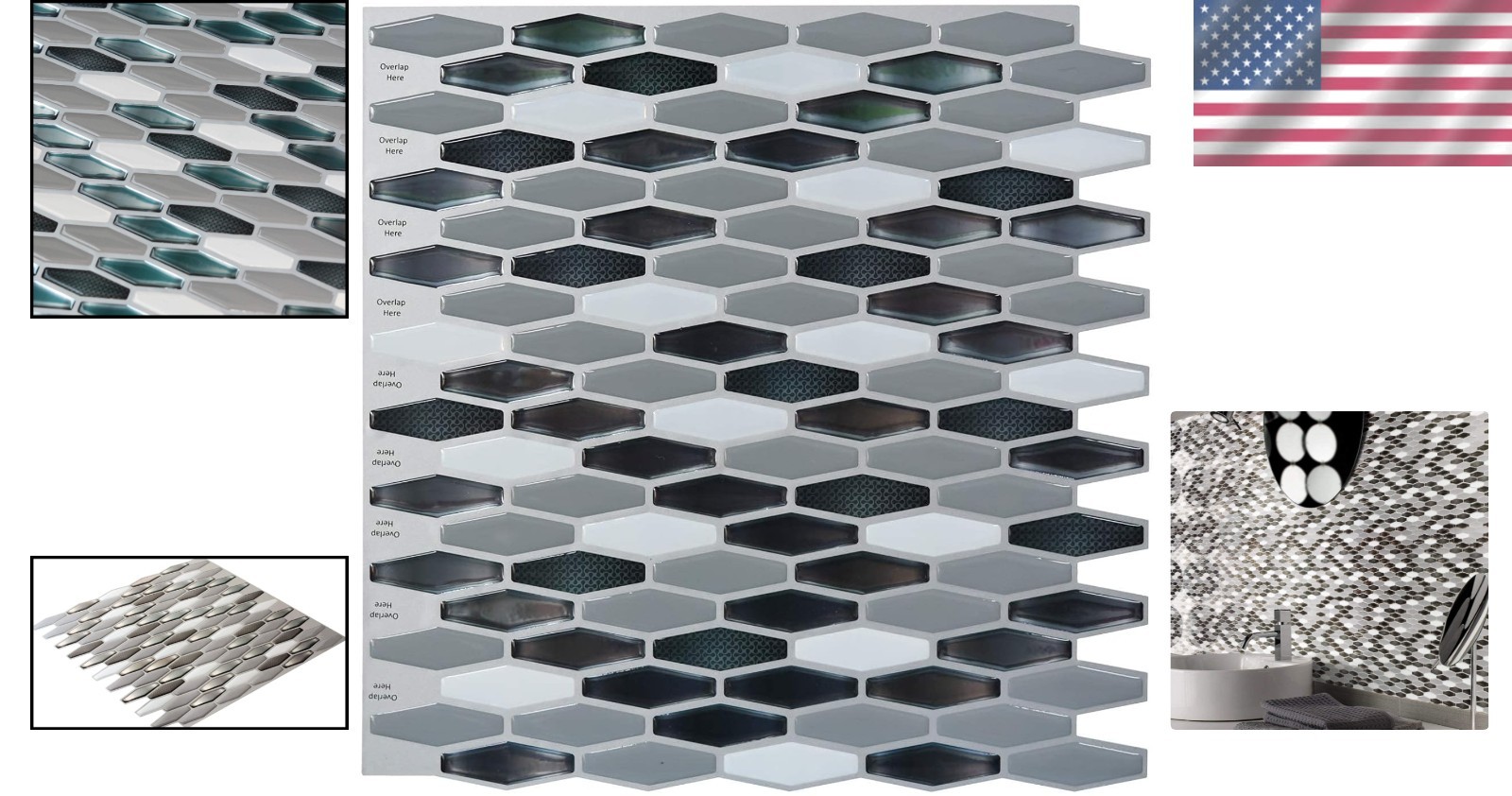 Transform Your Walls with 12" x 12" Heat-Resistant Marble Peel and Stick Tiles
