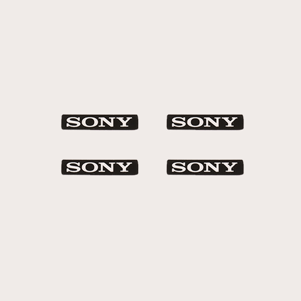 4Pcs Hard plastic Sticker SONY replacement Badge Logo Camcorder DIY Decoration