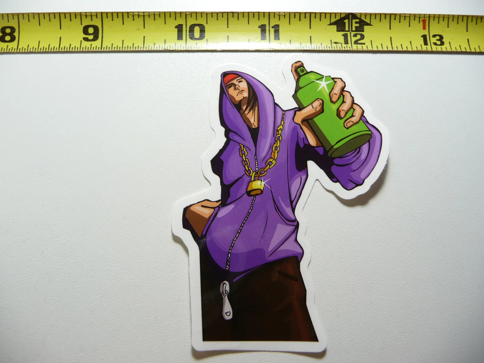 HOODIE GRAFFITI ARTIST SMALL STICKER DECAL HIP HOP RAP MUSIC STYLE STREET