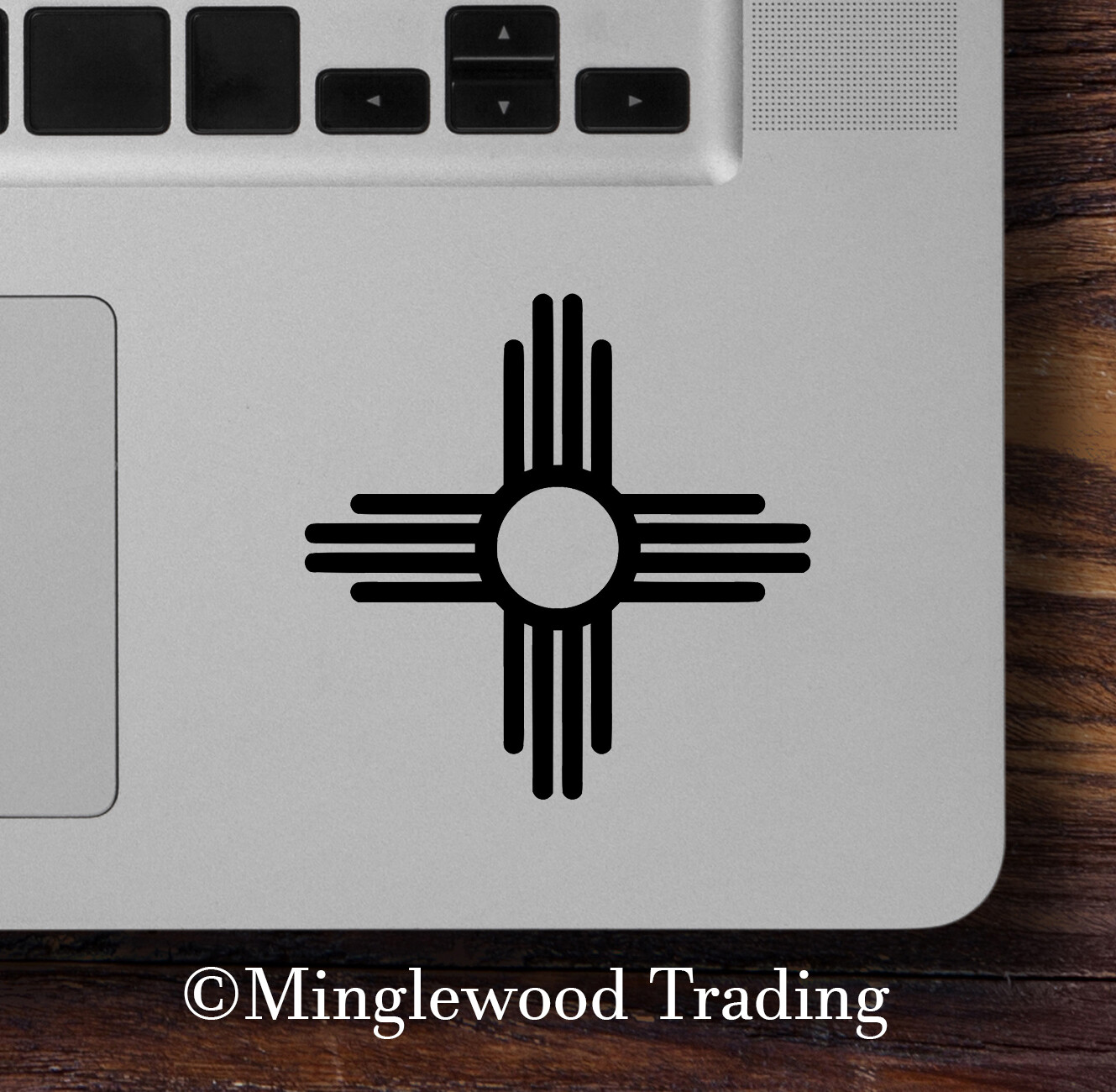 New Mexico Flag Sun Vinyl Sticker – Zia NM Home State – Die Cut Decal