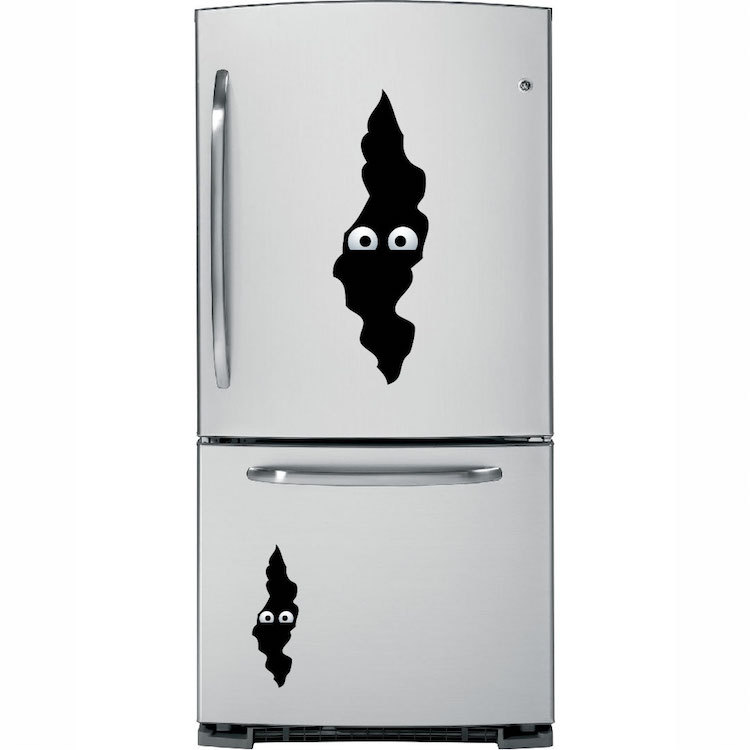 Sneaky Monster Wall Decals Wallpaper Halloween Seasonal Decorations Vinyl, h25