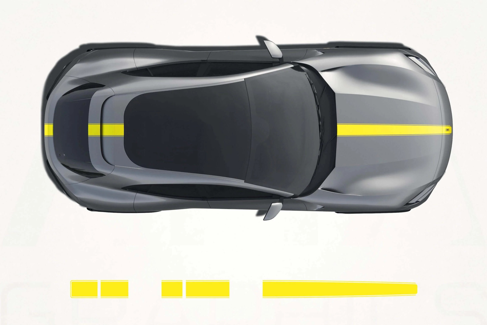 Aftermarket Ferrari Purosangue Center Stripes Decals
