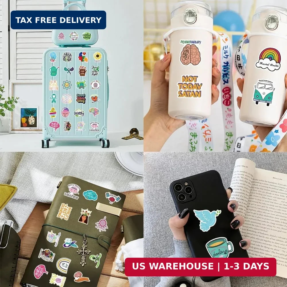 200PCS Mental Health Stickers Gifts for Teens Adults, Mental Health Matters Awar