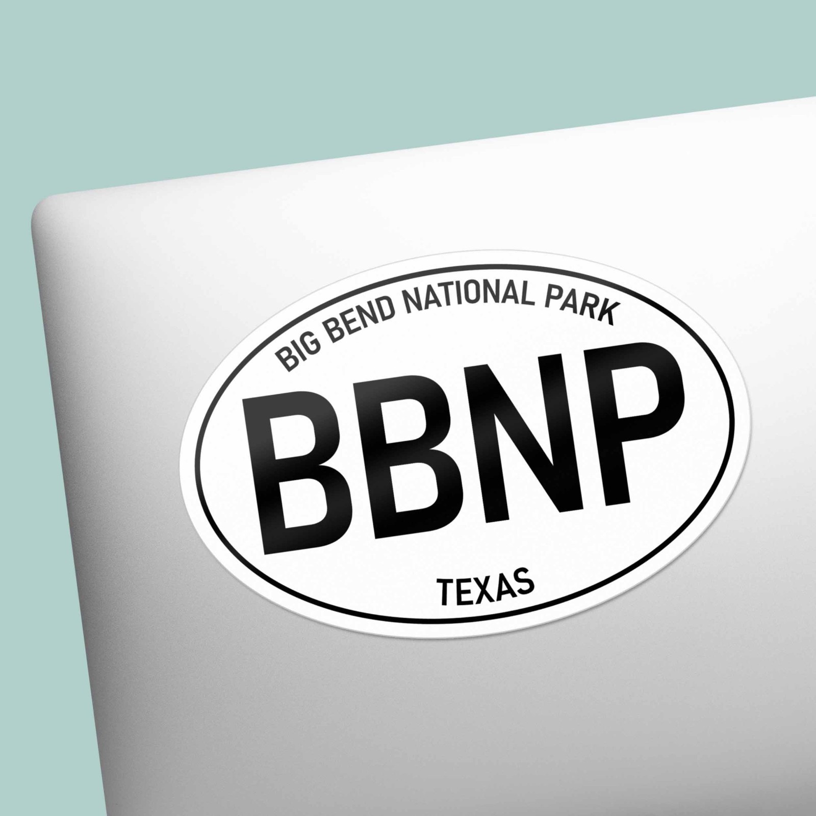 White Oval Big Bend National Park Bumper Sticker – Cool Texas Decal