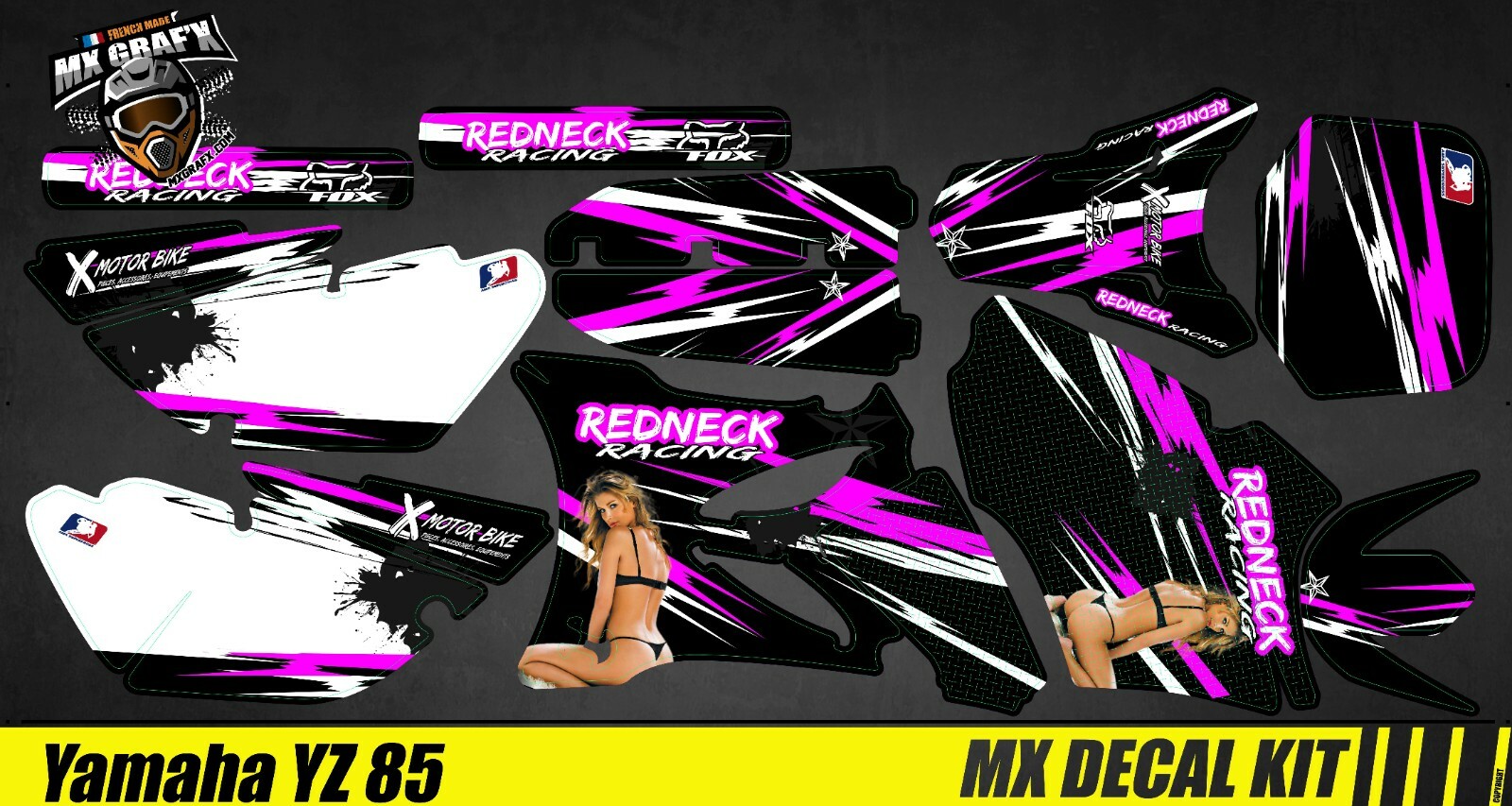 MX Decal Kit For Yamaha YZ 85 – Sexy