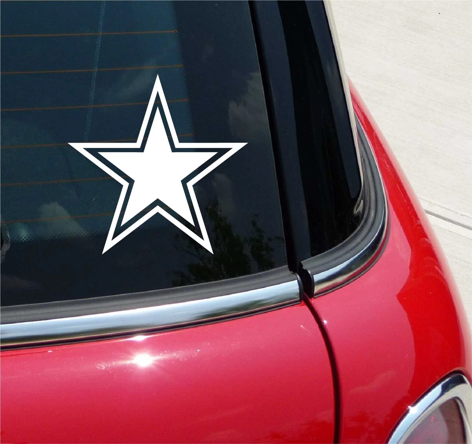 STAR DALLAS FOOTBALL AMERICAN ARMY GRAPHIC DECAL STICKER CAR 5 POINT SHAPE