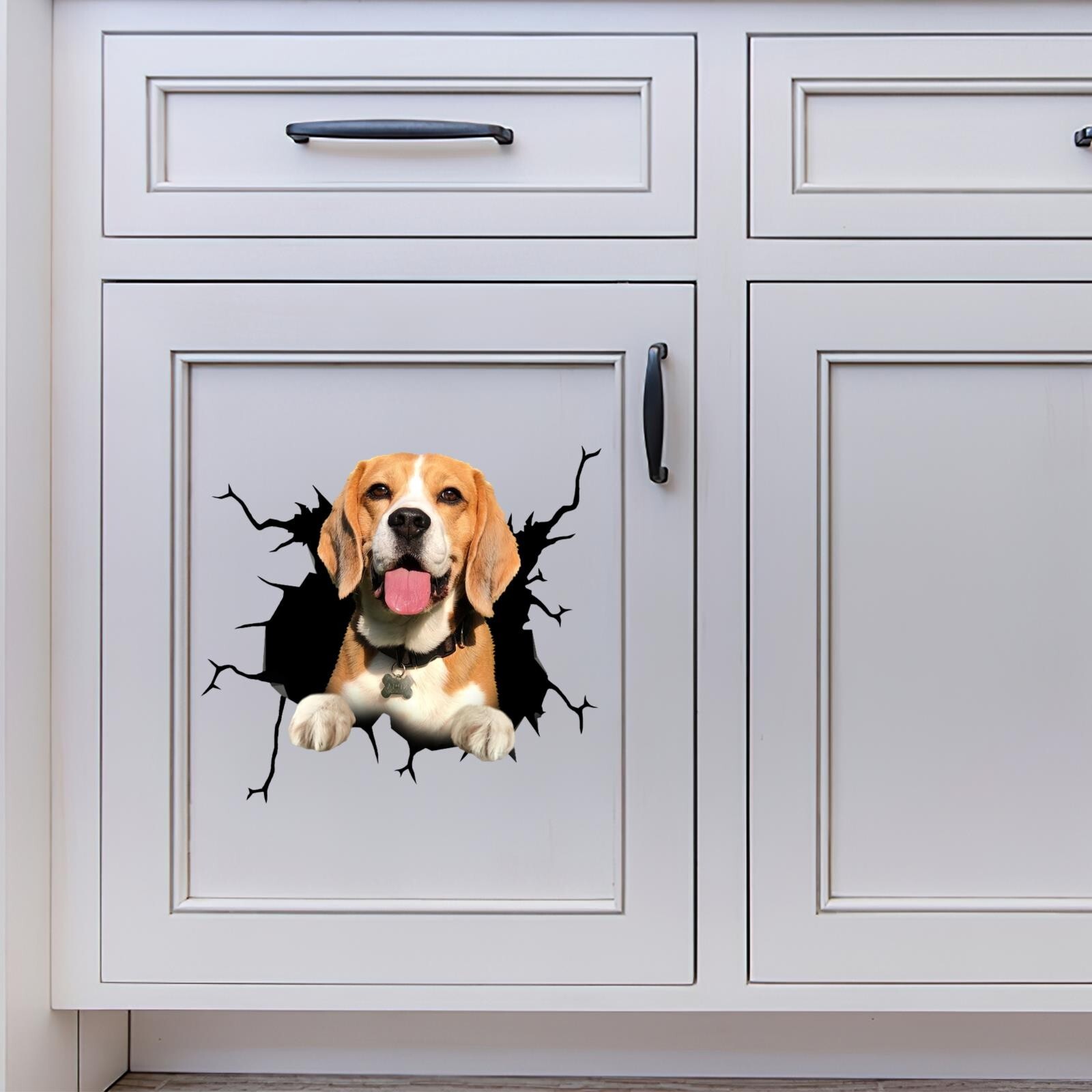 Beagle Bumper Stickers Cars Beagle Dog Gift Funny Face Window Cars Decal