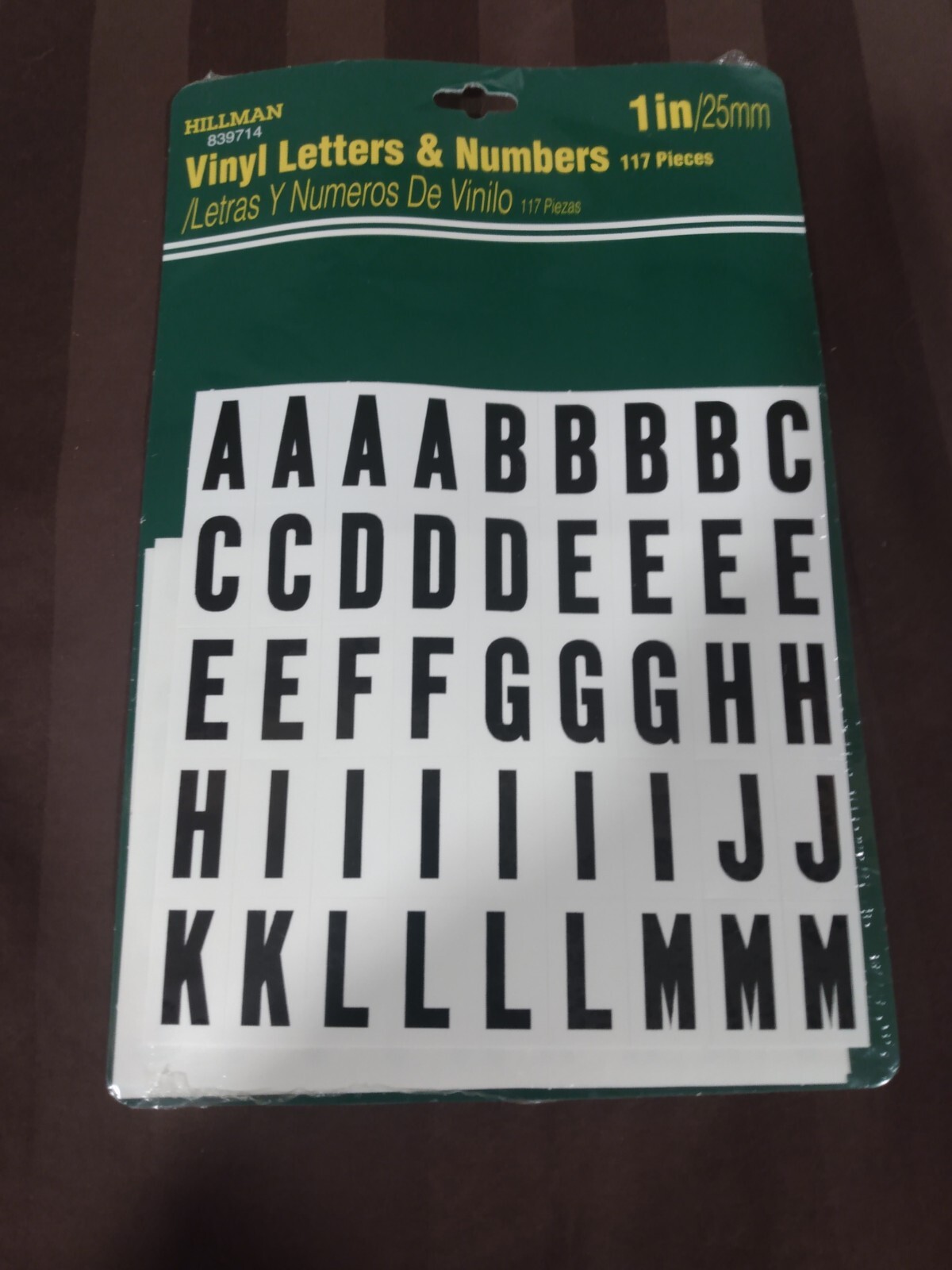 Hillman 1 Inch Vinyl Letters & Numbers Sign Center Home Improvements 117 Pieces
