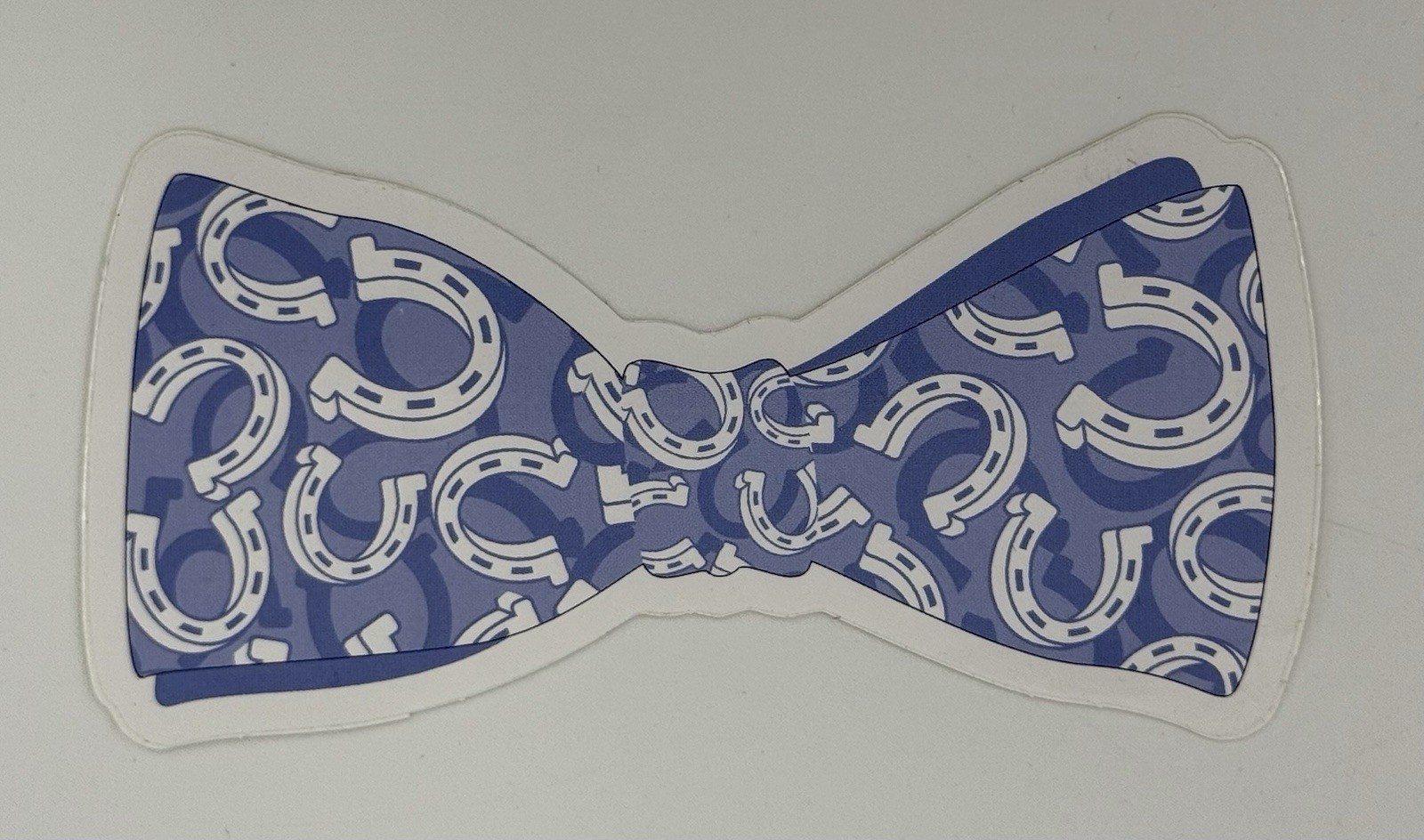 Vineyard Vines Blue White Horse Shoe Kentucky Derby on Bow Tie Sticker Decal New