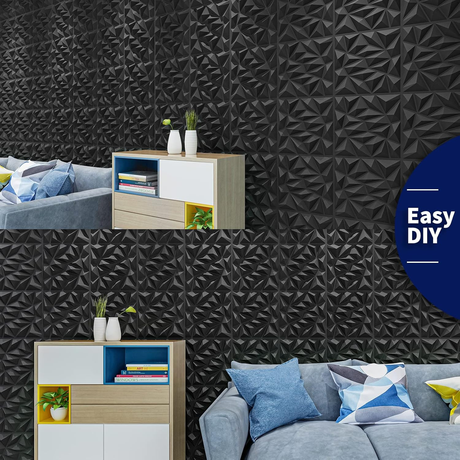 Art3Dwallpanels 33 Pack 3D Wall Panel for Interior Wall Decor, PVC Textured Wall