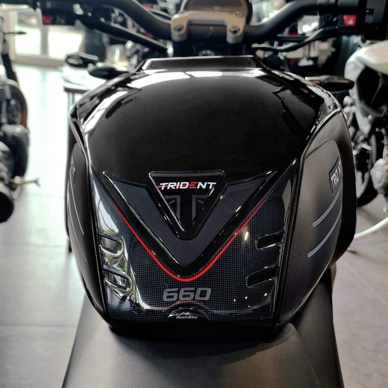 Motorcycle 3D Stickers with Triumph Trident 660 2021-2025. Tank Protector Pro…