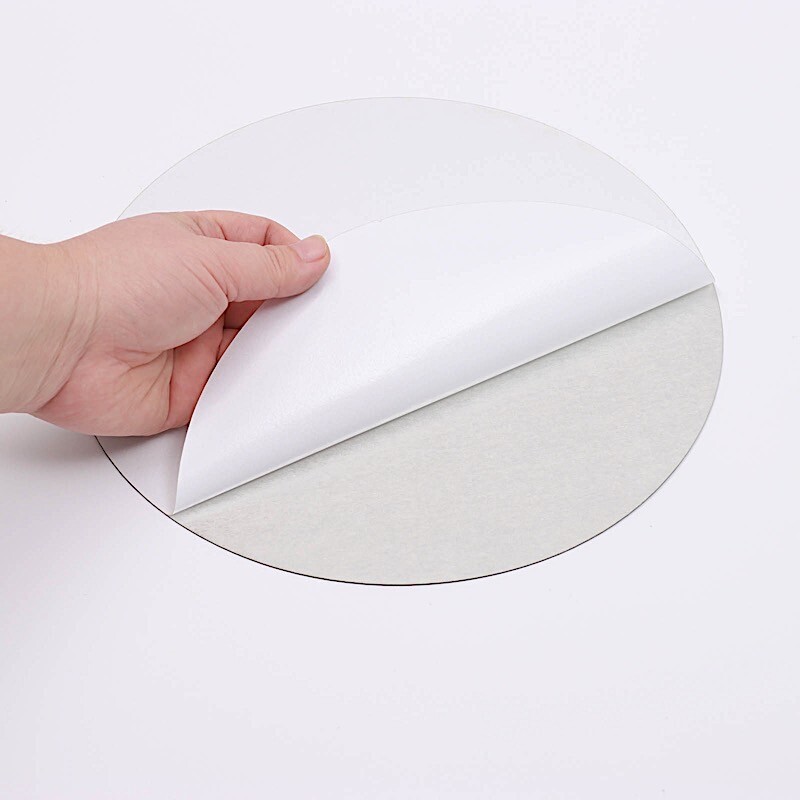Round 12 Silver 6" MIRROR STICKERS Acrylic WALL DECALS Dorm Rooms Decorations