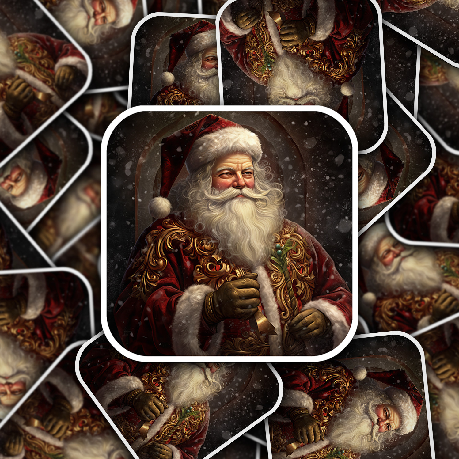 Santa Claus Vinyl Sticker – Bring the Magic of Christmas Anywhere