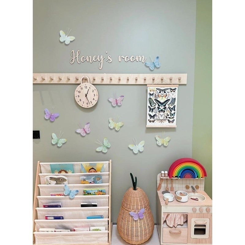 3D Handcrafted Feather Butterflies Decorative Wall Stickers Home Decor Set of 12