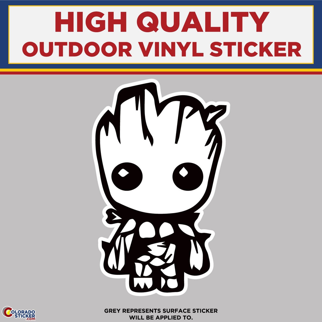 Groot Guardians of the Galaxy, High Quality Vinyl Stickers