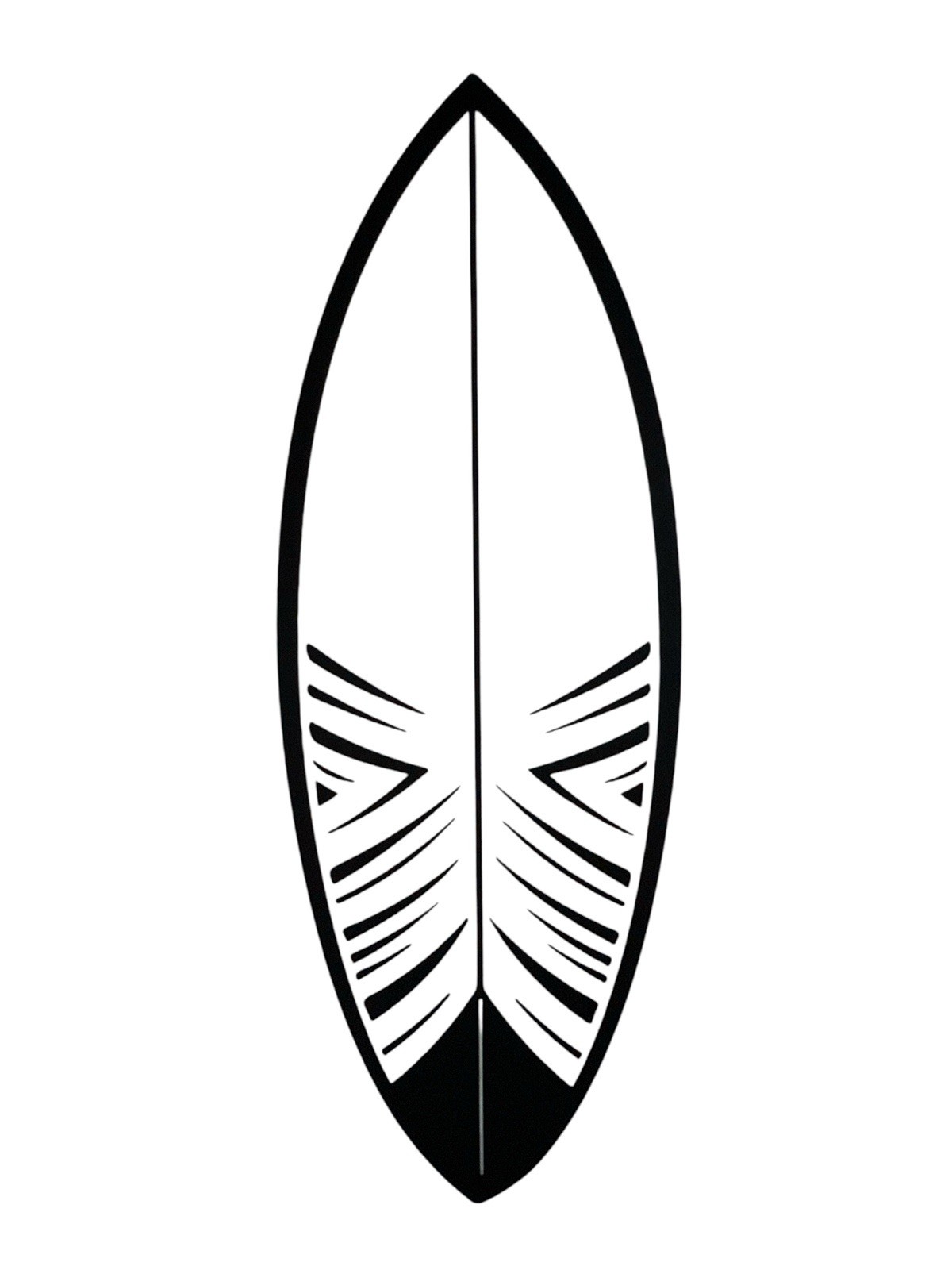 Surfboard Vinyl Decal for car Windows Laptops Any Smooth Surface design #10