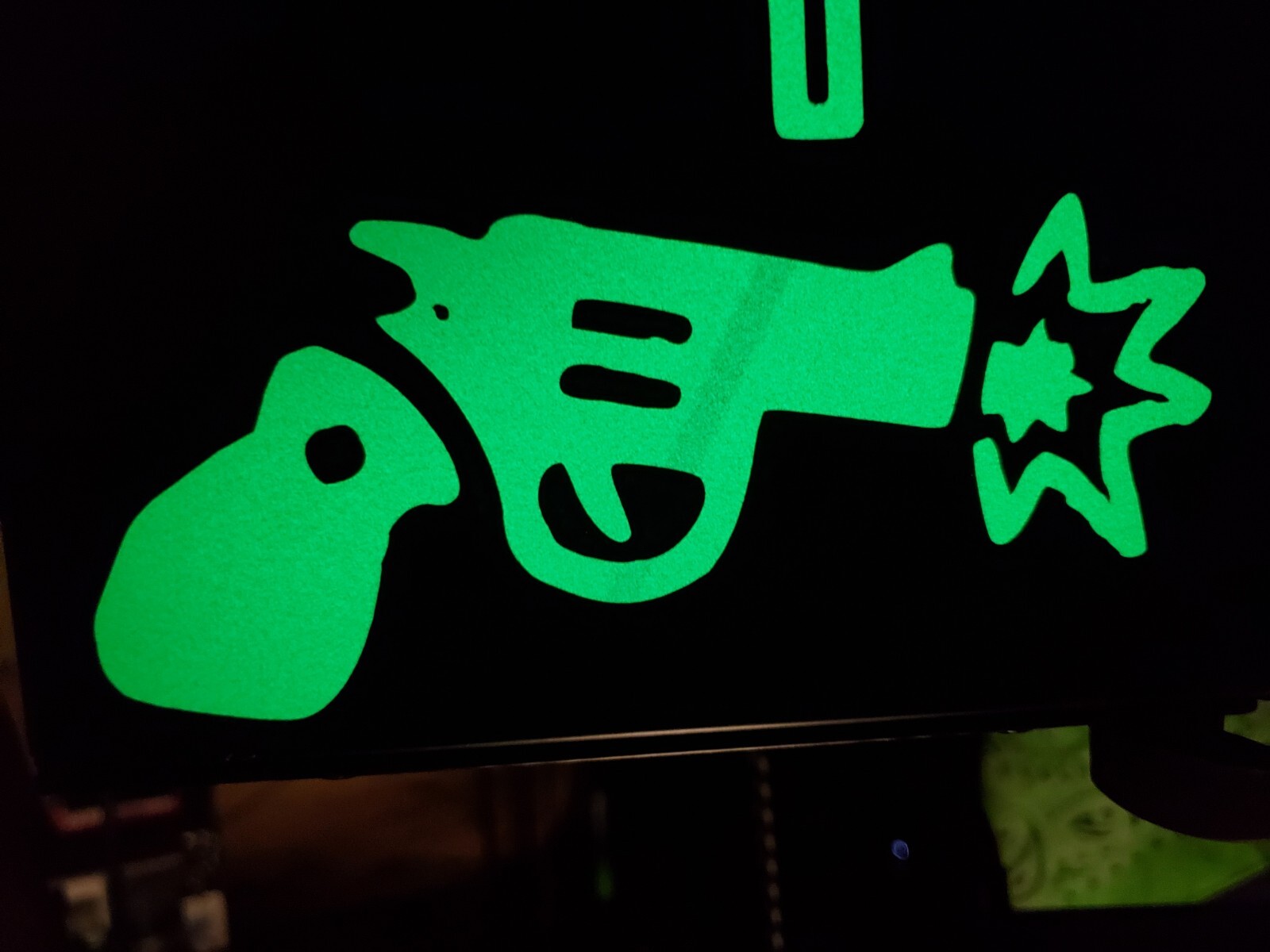 Glow In The Dark Vinyl Decals Guns Pew Pew Mixed Lit Studios Decor Full Sheets
