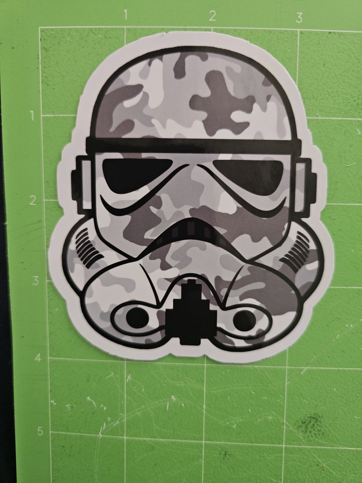 Camouflage Trooper Sticker