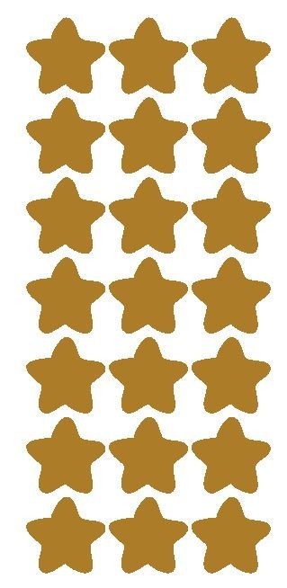 1-1/4" Gold Star Stickers Wedding Envelope Seals School Arts & Crafts