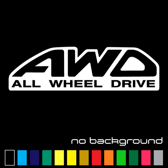 AWD All Wheel Drive Sticker Vinyl Decal – 4×4 Wheel Drive Car Window for Subaru
