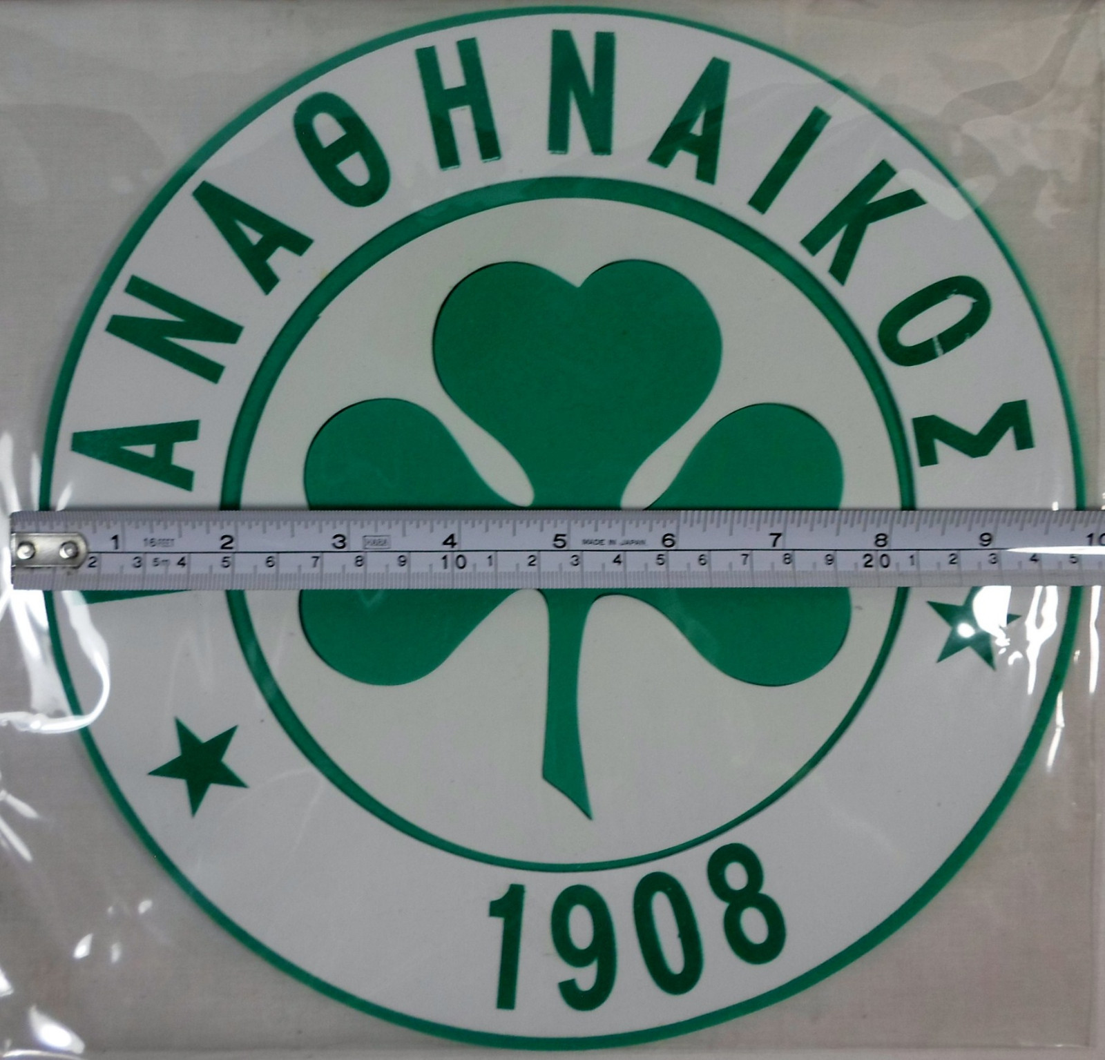 PANATHINAIKOS FC 10" PAO GREEK SOCCER EMBLEM LOGO WALL DECORATION VINYL STICKER