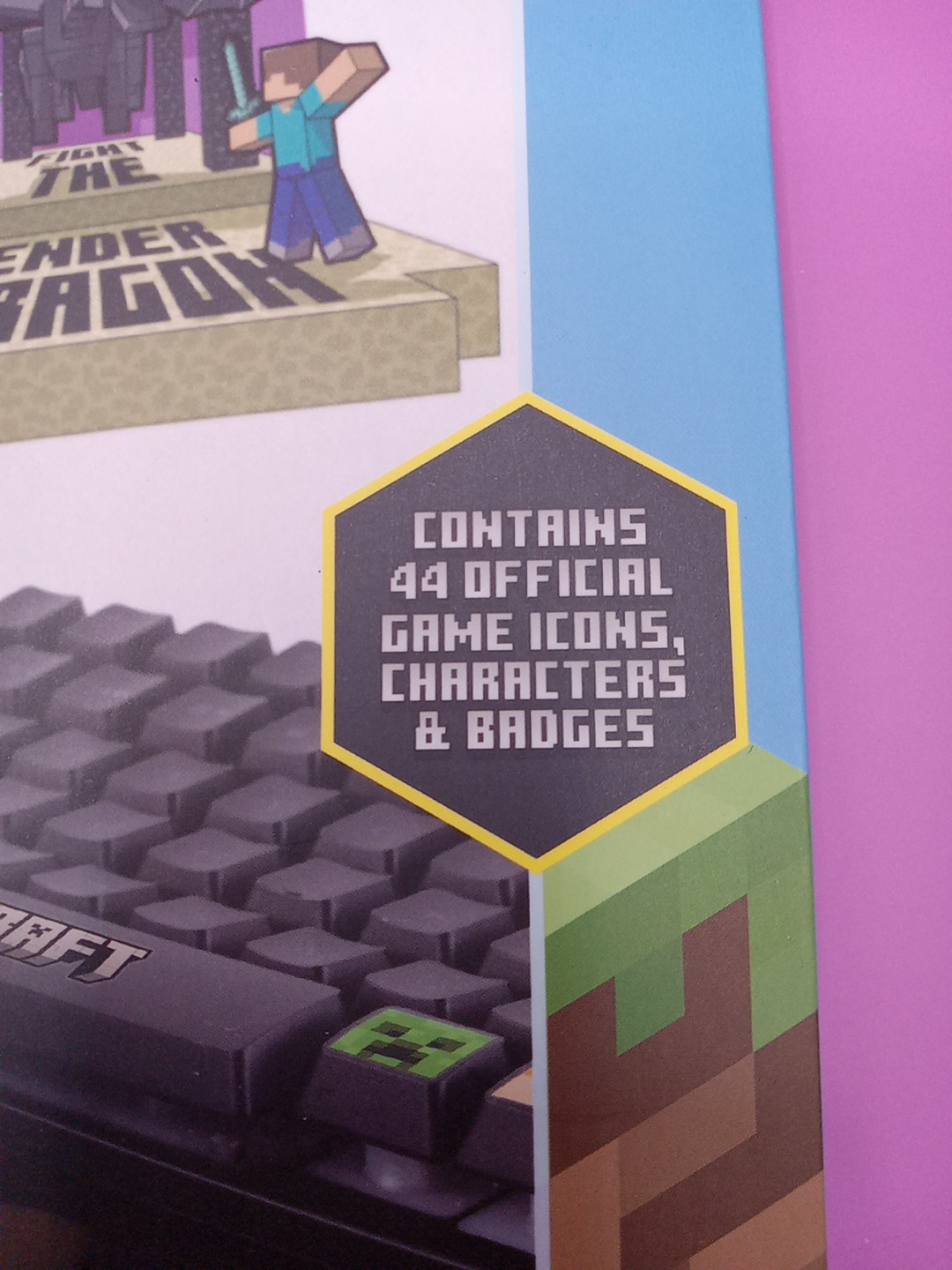 MINECRAFT Desktop Decals (44 Pieces Included) Reusable • Waterproof • Mojang NEW
