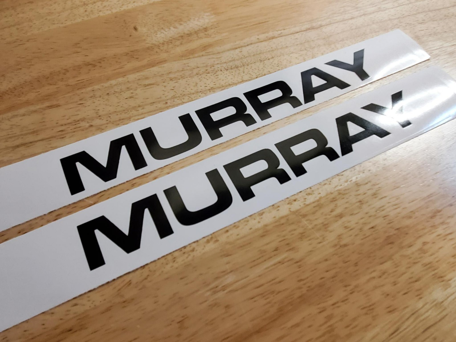 murray mower 8" DECALS STICKERS GLOSS black (2) VINYL USA