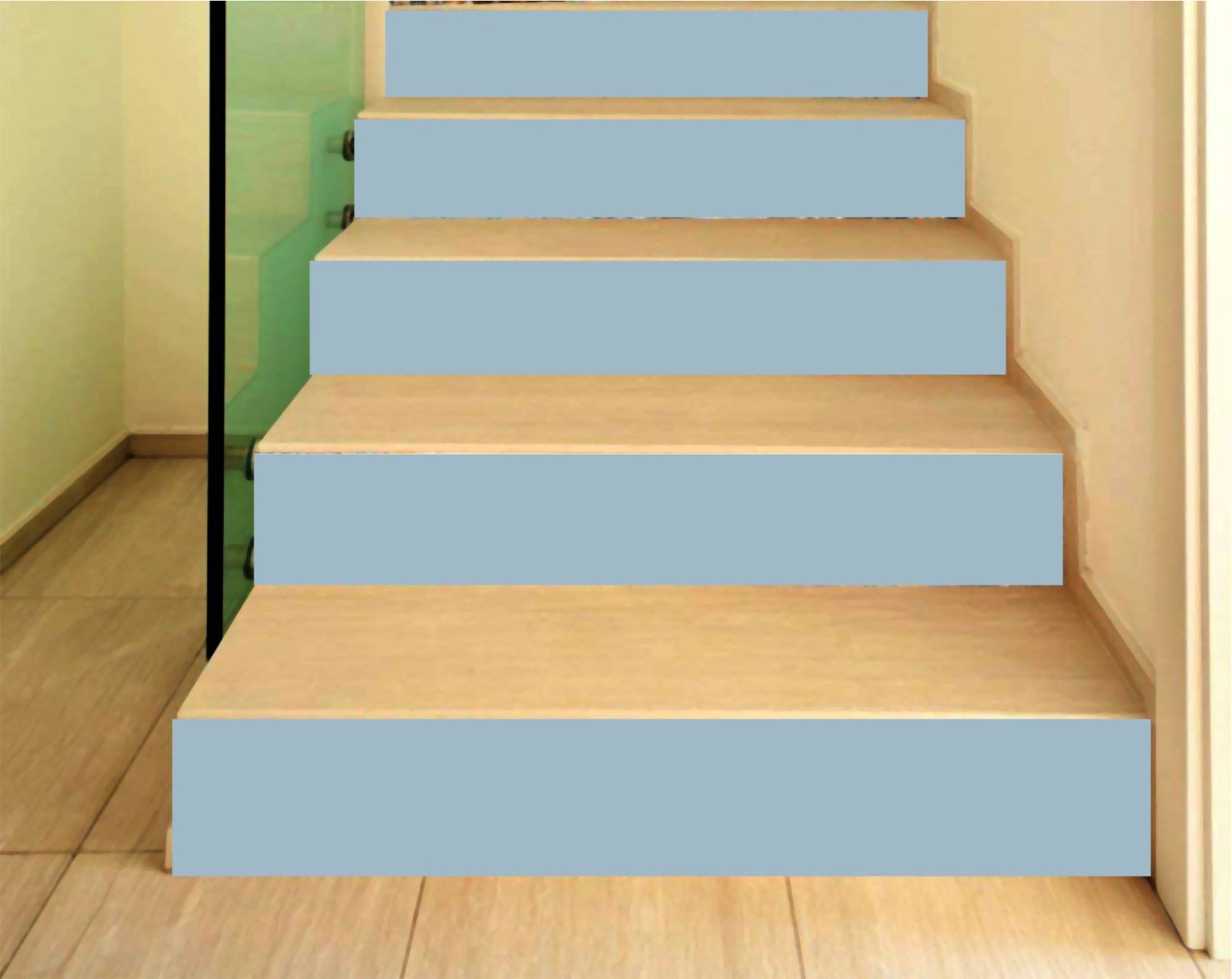 Country Air Stair Riser Stickers | Waterproof Peel and Stick Decals (Set of 5)