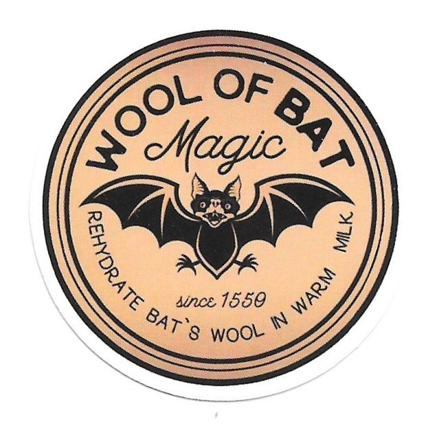 Wool of Bat Magic Sticker Rehydrate Vinyl Die Cut Scrapbook Journal Decal Gothic
