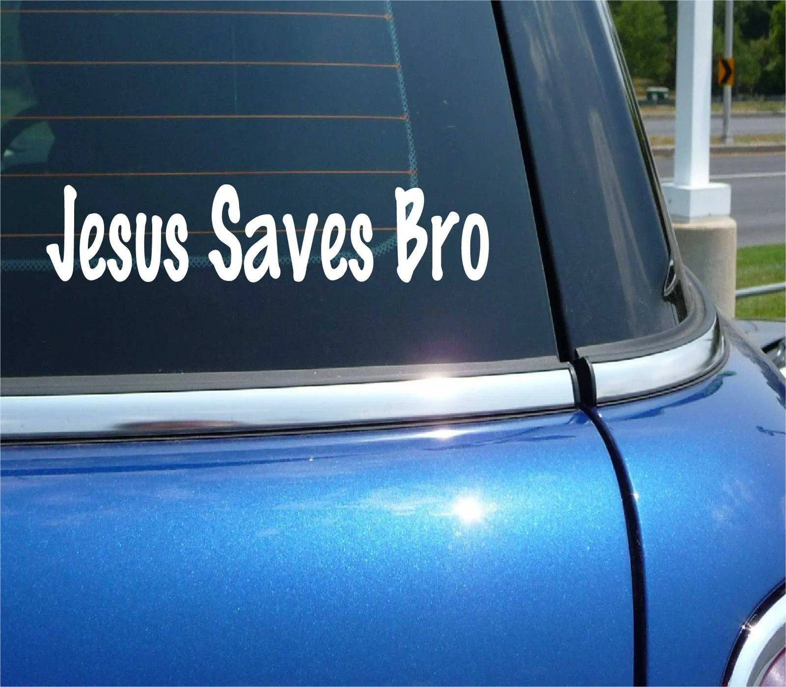 JESUS SAVES BRO DECAL STICKER FUNNY FAITH CHRISTIAN CHURCH PRAY PRAYER CAR TRUCK