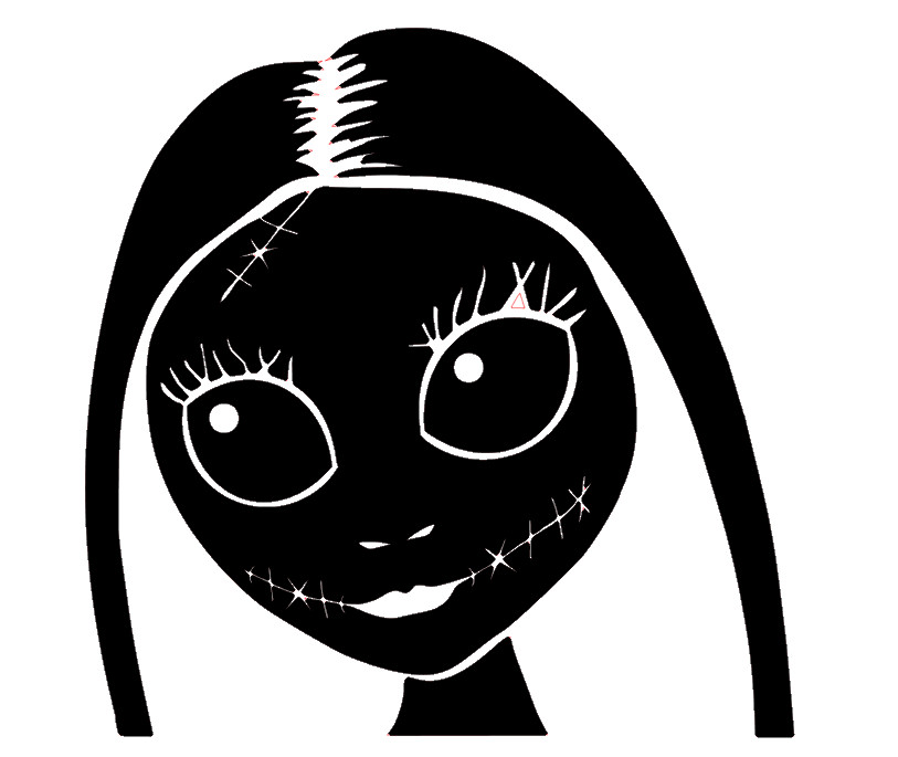 SALLY SKELLINGTON, NIGHTMARE JACK Decal Sticker for Car, Window, Laptop, Tumbler