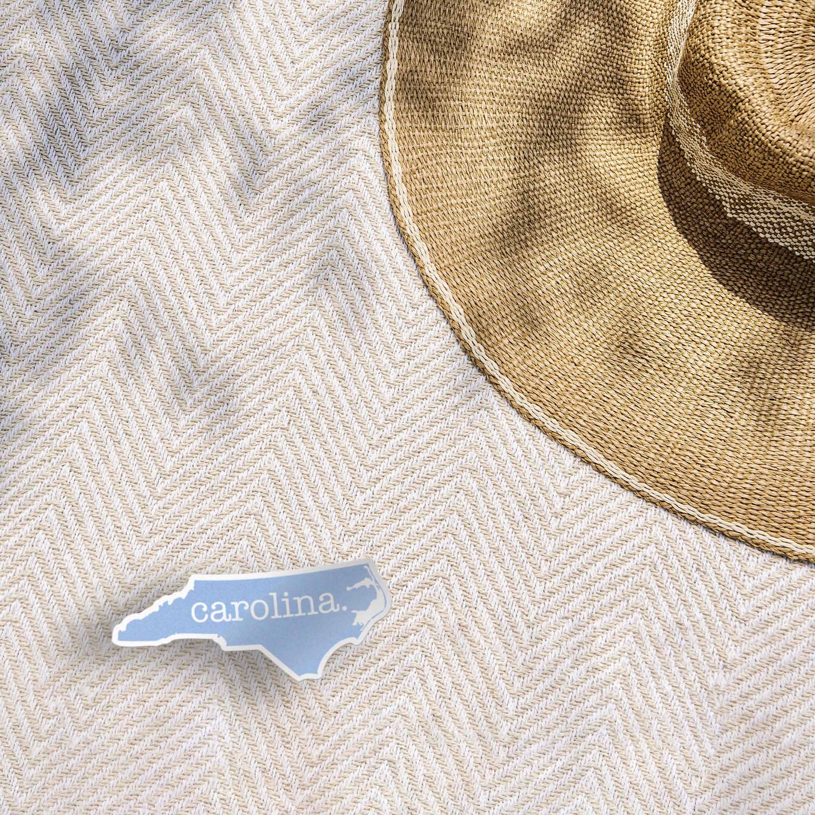 Light Blue North Carolina Sticker – Cute NC Decal