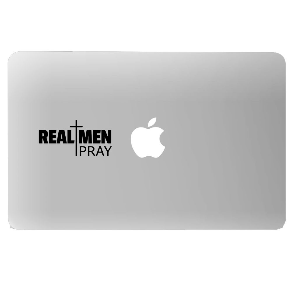 Real Men Prayt Decal Christian Faith Sarcastic Sticker Car Truck Window Bumper