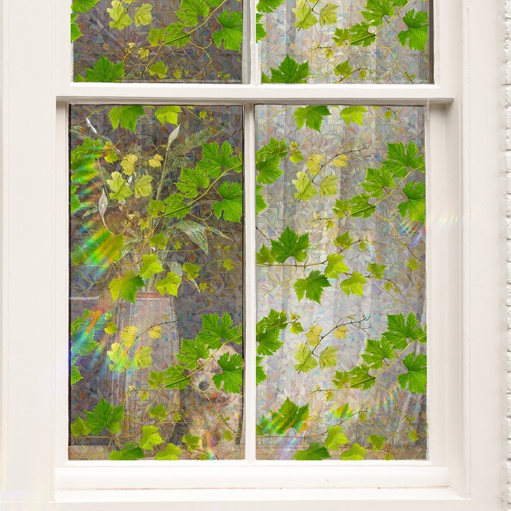 Colorful Privacy Vinyl Window Film Static Cling Glass Film for Residential Use