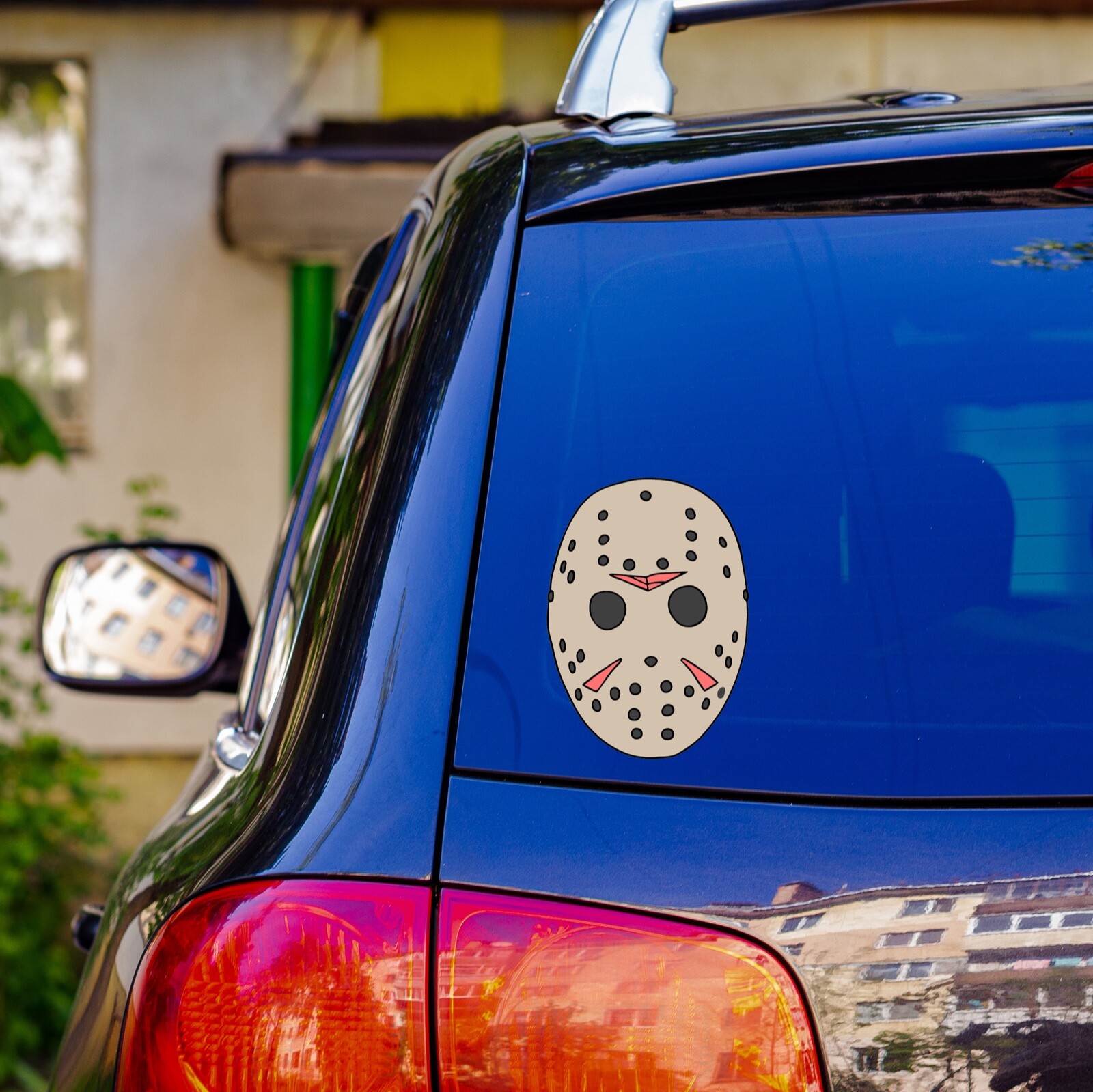 Friday the 13th Jason Mask Sticker Hockey Face Vinyl Decal Car Wall Window