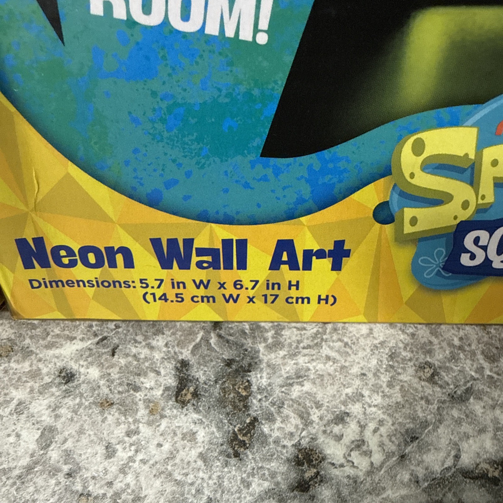 Set of 2 SpongeBob SquarePants and Patrick Neon Wall Art Nickelodeon (Brand New)