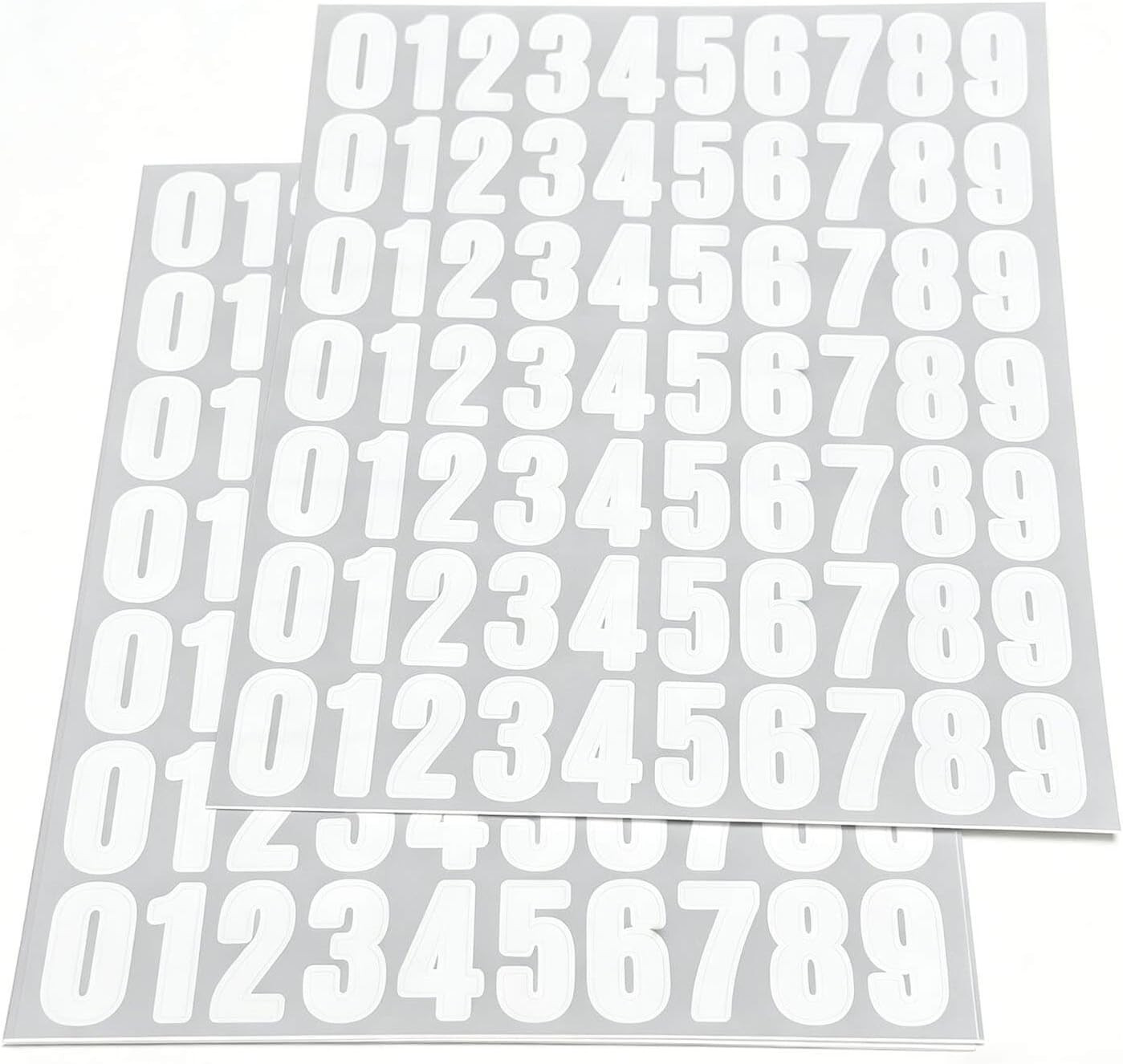 560 Pcs 1 Inch Number Stickers,8 Sheets 0-9 Self-Adhesive Vinyl Waterproof Numbe