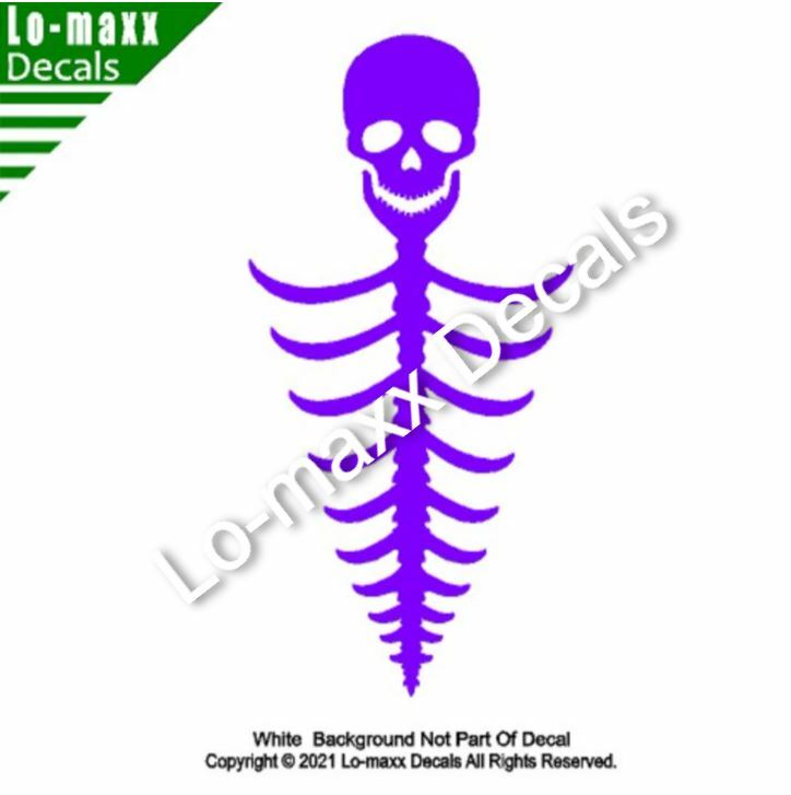 Skull And Ribs Triangle Original Custom Art High Quality Die Cut Vinyl Decal