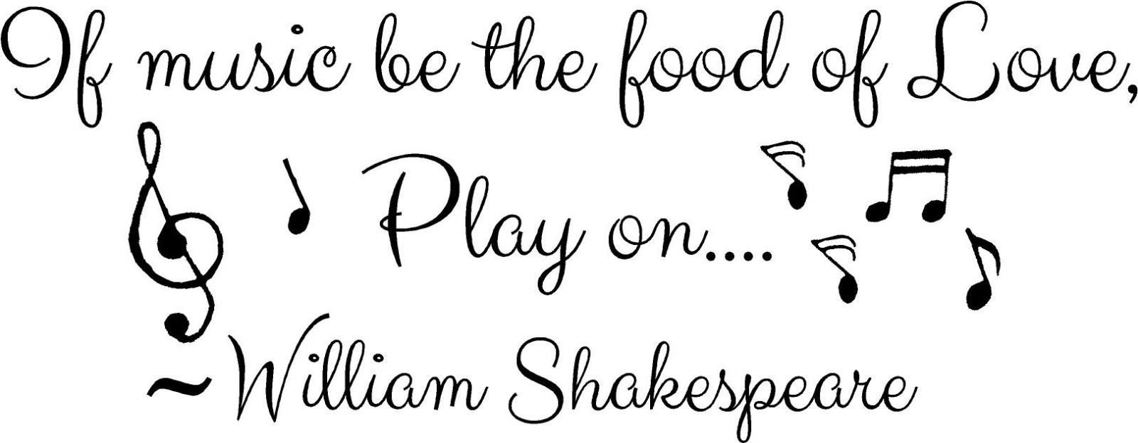 If Music be the Food of Love, Play on William Shakespeare quotes for music lover