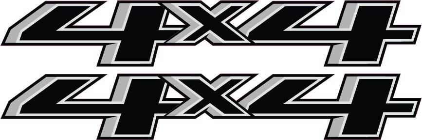 2014 – 2016 Aftermarket 4×4 Bedside Replacement Decals Sticker Set 4WD Chevy GMC