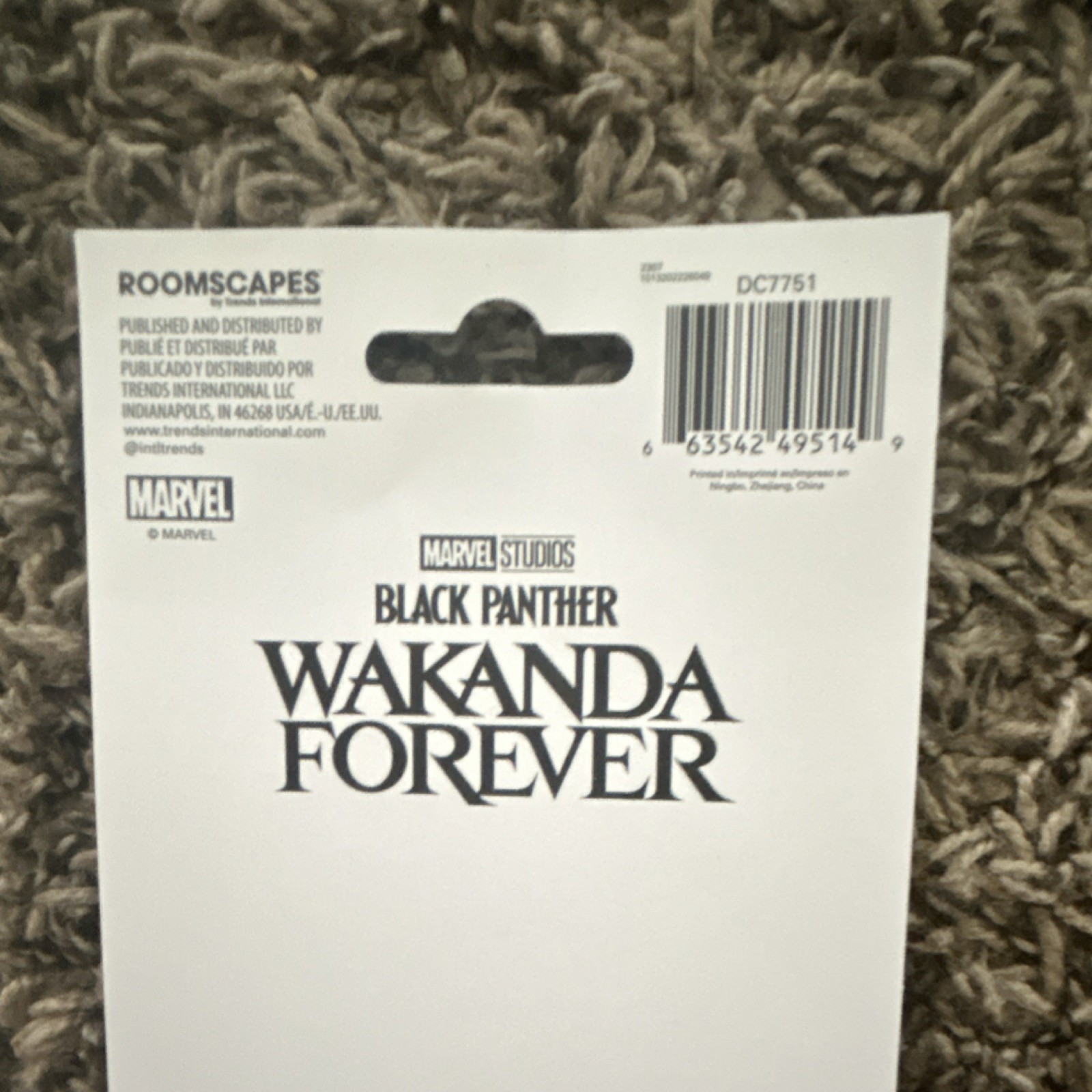 Trends International Black Panther Wakanda Forever Vinyl Removable Decal 6 pack
