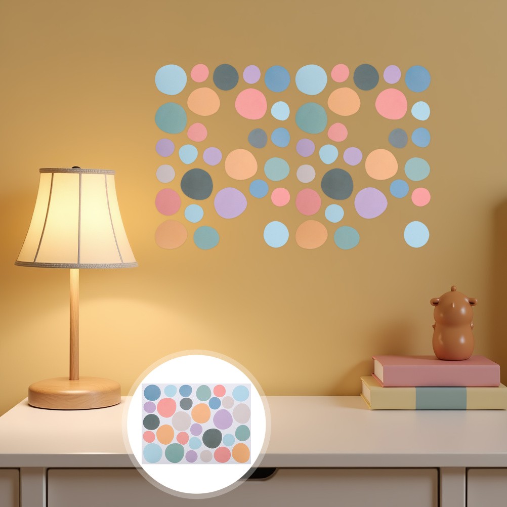 10 Pcs Classroom Decor Colorful Dot Wall Decals Colored Stickers