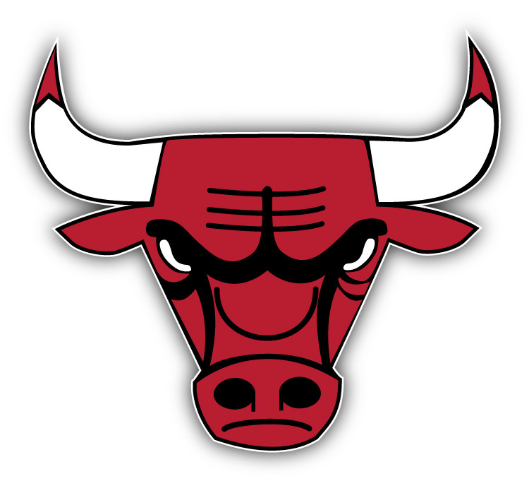Chicago Bulls NBA Basketball Head Logo Car Bumper Sticker Decal – 3" or 5"