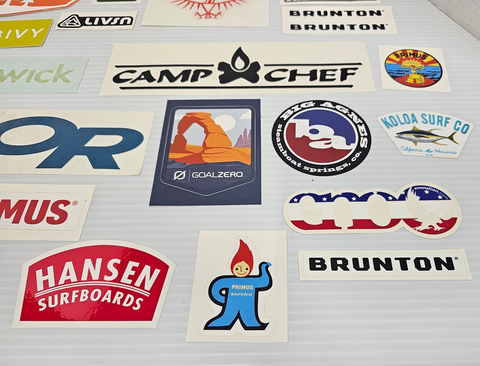 Outdoor Hiking & Camping Sticker & Decal Lot Primus Camp Chef Osprey Lot Of 20