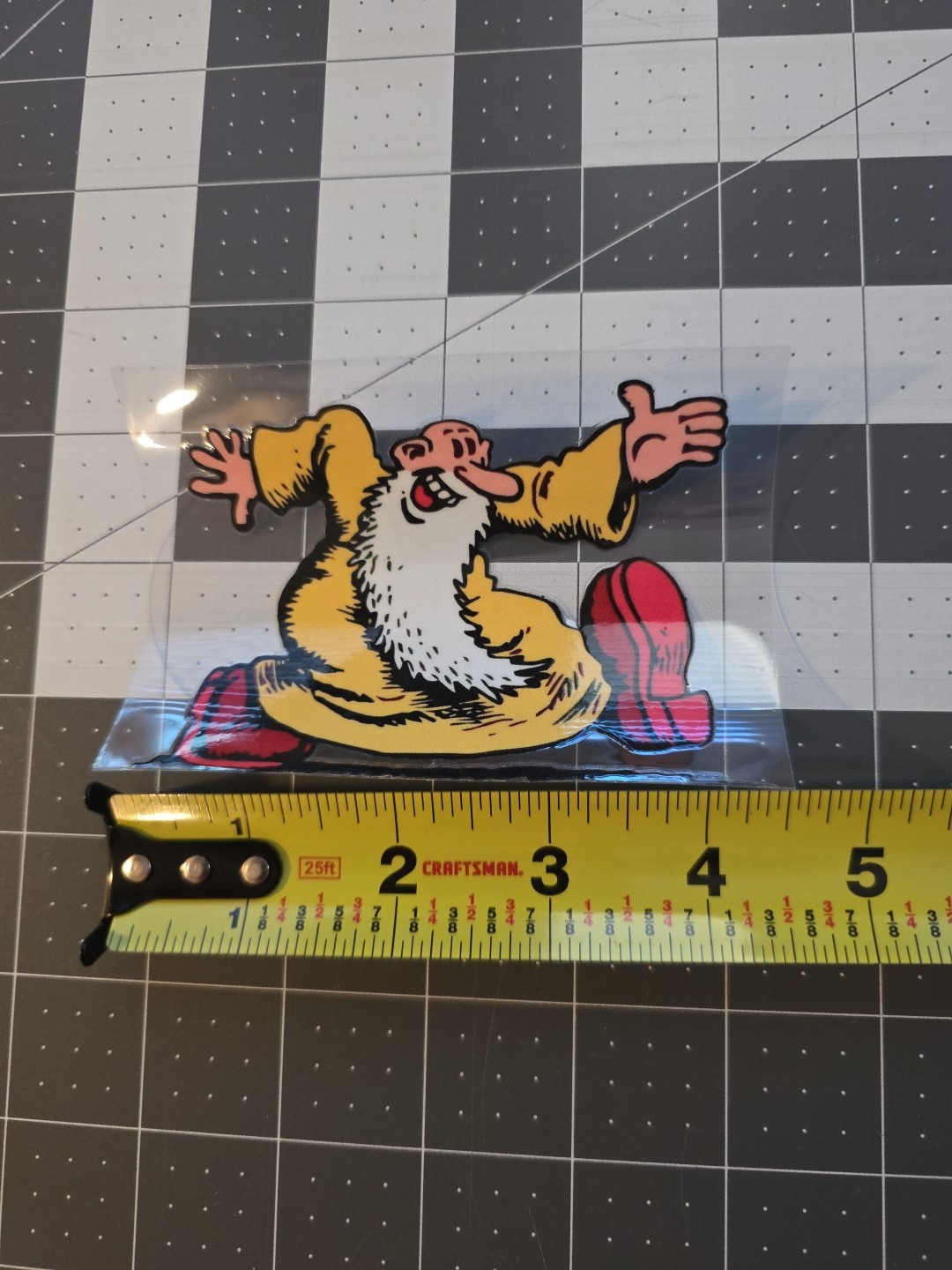 Dr. Crumb Keep On Trucking Original Yellow UVDTF Decal Waterproof Made In USA
