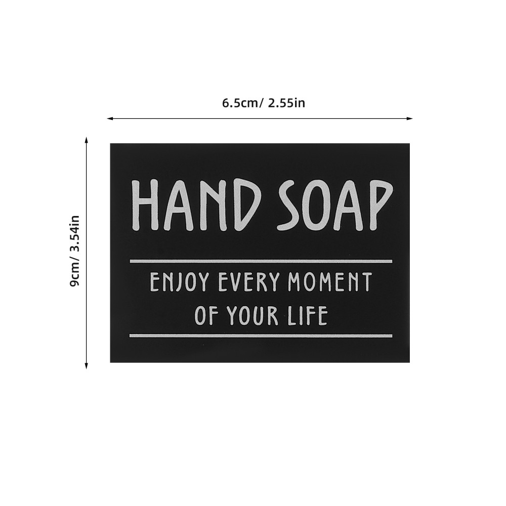 60 Pcs Waterproof Stickers for Bottles Hand Dish Soap Labels DIY Bathroom