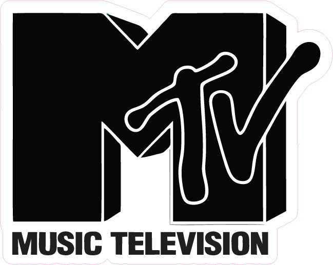 MTV Logo Vinyl Sticker | Waterproof, UV-Resistant Decal for Car, Laptop, Bottle